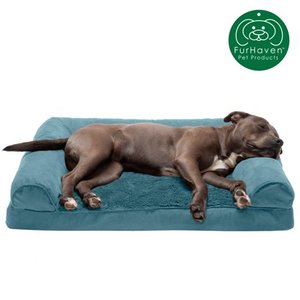 lot 40793 image: FurHaven  Orthopedic Ultra Plush Sofa Pet Bed 36in x 24in , Large