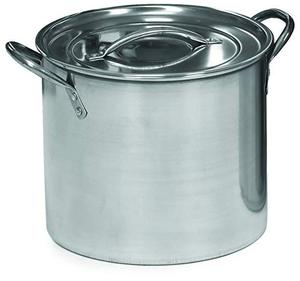 lot 40805 image: IMUSA USA Stainless Steel Stock Pot with Lid 16-Quart, Silver