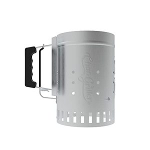lot 40868 image: Char-Griller Charcoal Grill Chimney Starter with Quick Release Trigger, 12-Inch