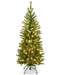 lot 40870 image: National Tree Company 4.5 Kingswood Fir Hinged Pencil Christmas Tree