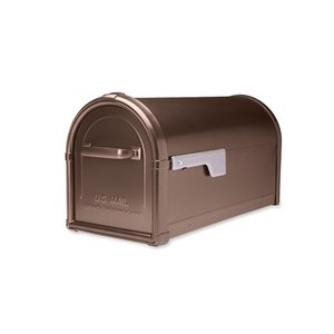 lot 40877 image: Hillsborough Post Mount Mailbox Copper