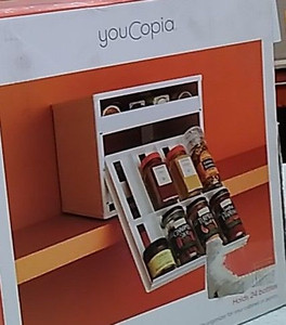 lot 40878 image: YouCopia SpiceStack 24-Bottle Cabinet Spice Rack
