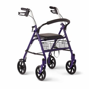 lot 40886 image: Medline Standard Steel Folding Rollator