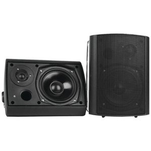 lot 40930 image: PYLE PDWR62BTBK - Wall Mount Waterproof & Bluetooth 6.5 Indoor  Outdoor Speaker System, Black