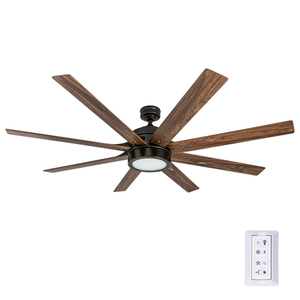 lot 40950 image: Honeywell Xerxes 62 Espresso LED Remote Control Ceiling Fan