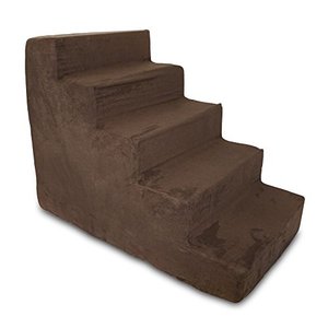 lot 40979 image: Best Pet Supplies Foam Pet Steps, Dark Brown, 5-Step