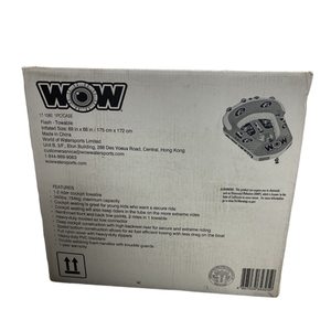 lot 41004 image: Wow Sports Flash Cockpit Towable Tube 69x68 2 Person