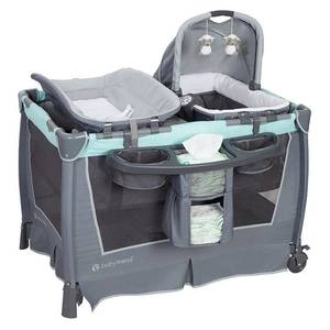 lot 41011 image: Baby Trend Retreat Nursery Center Playard, Hint of Mint