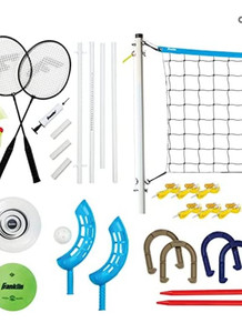 lot 41026 image: Franklin Sports Fun 5 Combo Outdoor Game Set