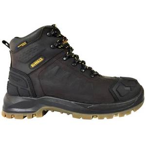 lot 8744 image: DEWALT Mens Jackson Waterproof 6 in. Work Boots - Steel Toe - Brown Size-(13)W - Retail $104.99