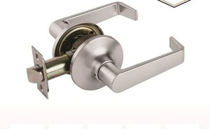 lot 8771 image: Universal Hardware Commercial 2-34 in. Satin Chrome Standard Duty Passage HallCloset Door Lever