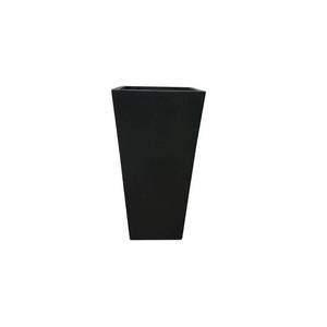 lot 8705 image: 28 Kante Lightweight Concrete Modern Tapered Tall Square Outdoor Planter Black - Rosemead Home & Garden, Inc