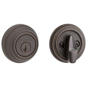 lot 11890 image: Kwikset 980 Deadbolt Keyed One Side featuring Smartkey Security�� in VB
