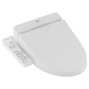 lot 11895 image: TOTO WASHLET C100 Electronic Bidet Toilet Seat with PREMIST Rnd White - Retail $489.99