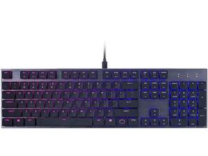 lot 11918 image: Cooler Master SK650 Cherry MX Low Profile Limited Edition Full-sized Mechanical Keyboard, White