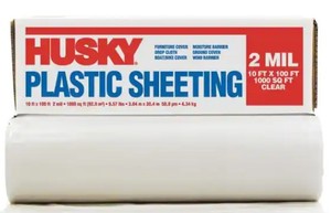 lot 8822 image: Husky Plastic Sheets 4 Pack