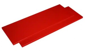 lot 8825 image: 2-Pack Steel Shelf Set in Red (47 in. W x 15 in. D) for Ready-to-Assemble 48 in. Freestanding Garage Cabinet