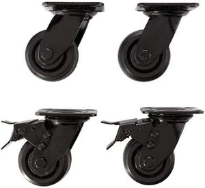lot 8842 image: 4in Caster Kit For Heavy Duty Steel Garage Cabinets