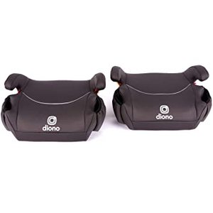lot 8708 image: Diono Solana, Pack of 2 Backless Booster Car Seats, Lightweight, Machine Washable Covers Charcoal