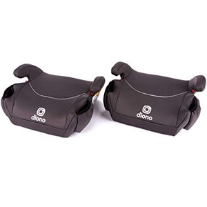 lot 8714 image: Diono Solana, Pack of 2 Backless Booster Car Seats, Lightweight, Machine Washable Covers Charcoal