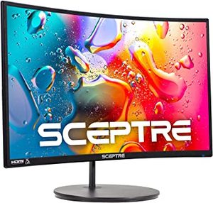lot 11897 image: Sceptre 24 Curved Monitor 75hz ModelT24