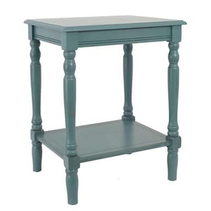 lot 8646 image: Nature &amp Home Trends Co. Light Blue Farm House Style Accent Table&nbsp