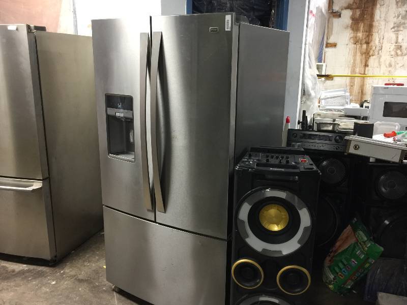 lot 1886 image: Maytag 29 cu. ft. French-Door Refrigerator w Cool Core™ Temperature Management - Stainless Steel