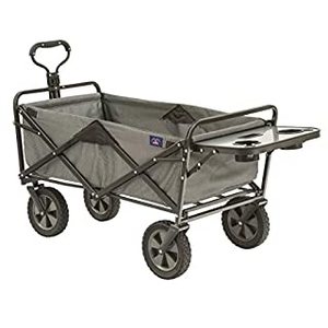 lot 38032 image: Mac Sports Collapsible Folding Outdoor Utility Wagon Cart wTable (Open Box) (B072JWBP66)