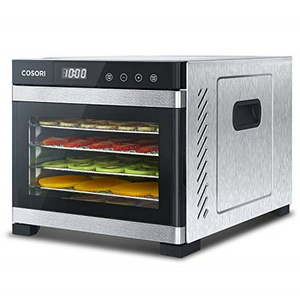 lot 38058 image: cosori premium food dehydrator machine(50 free recipes), 6 stainless steel trays wdigital timer and temperature control for beef,jerky,fruit,dog treats,herbs,2 year warranty,etl listedfda compliant