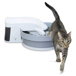 lot 38064 image: PetSafe Simply Clean Self Cleaning Cat Litter Box, Automatic Litter Box, Works with Clumping Cat Litter (B07GYX7RLD)