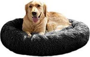 lot 38025 image: Poly and Bark TanBlack Dog Bed
