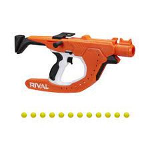 lot 38072 image: NERF Rival Curve Shot -- Sideswipe XXI-1200 Blaster -- Fire Rounds to Curve Left Right Downward or Fire Straight