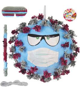 lot 102557 image: Vi_rus Variants Pinatas Blue with Eyes and Mask