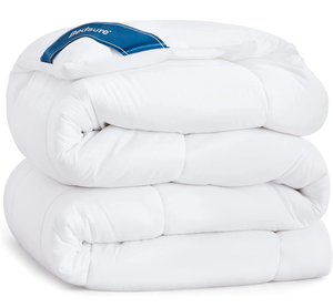 lot 102592 image: Bedsure Twin Comforter Duvet Insert - Down Alternative White Twin Size Comforter, Quilted All Season Twin Duvet with Corner Tabs