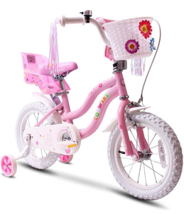 lot 102593 image: COEWSKE Kids Bike Steel Frame Children Bicycle Little Princess Style 12-with Training Wheel