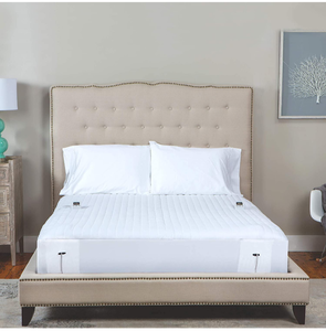 lot 102594 image: SensorPedic Heated Electric Mattress Pad, Queen, White