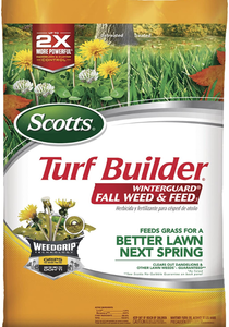 lot 102625 image: Scotts Turf Builder WinterGuard Fall Weed & Feed 3 Covers up to 5,000 sq. ft., Fertilizer, 14 lbs., Not Available in FL