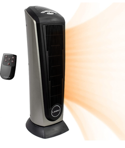 lot 102630 image: Lasko Lasko-22 Digital Ceramic Oscillating Remote (751320) Tower Heater, 8.5x2033 L x 7.25x2033 W x 23x2033 H, GreyBlack