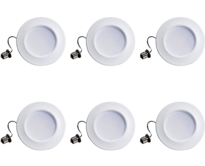 lot 102644 image: Philips LED 4 Dimmable Recessed Downlight, 600 Lumen, Soft White Light (2700k), 10W50W, E26 Base, 6-Pack