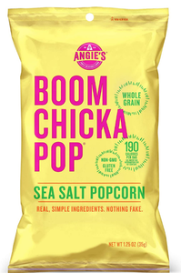 lot 102671 image: Angies BOOMCHICKAPOP Sea Salt Popcorn, 1.25 Ounce Bag (Pack of 12)
