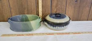 lot 1313 image: Pottery casserole dishes