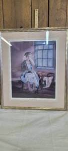 lot 1407 image: Laced with Memories Jackson Ducate matted lithograph