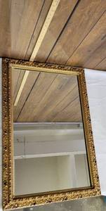 lot 1417 image: Large wall mirror-Heavy