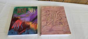 lot 1441 image: Best of the 90s and Best of the Beatles for piano,vocal and guitar