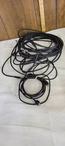 lot 1443 image: HDMI cord and an OHM high performance CATV cable
