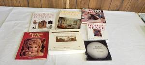 lot 1450 image: Antiquing, doll and design books- see titles and authors in pics