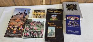 lot 1457 image: European history and gardens books- see titles and authors in pics
