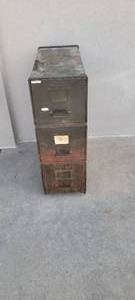 lot 1485 image: Vintage heavy duty filing cabinet 25L X 10 12W X 31H