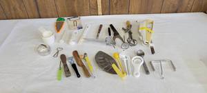 lot 1545 image: Vintage kitchen utensils