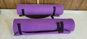 lot 1560 image: Pair of purple foam exercise mats